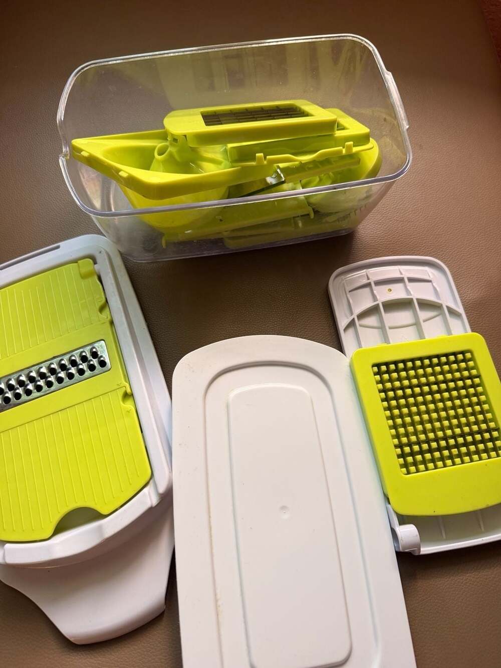 16 in 1 Multifunction Chopper and Slicer with Container and changeable Blades